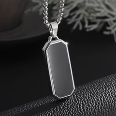 Men’s Combo Jewelry Set – Stainless Steel Necklace + Half Cuff Bracelet