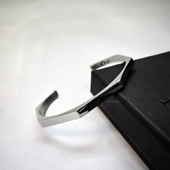 Men’s Combo Jewelry Set – Stainless Steel Necklace + Half Cuff Bracelet