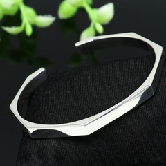 Men’s Combo Jewelry Set – Stainless Steel Necklace + Half Cuff Bracelet