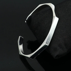 Men’s Combo Jewelry Set – Stainless Steel Necklace + Half Cuff Bracelet