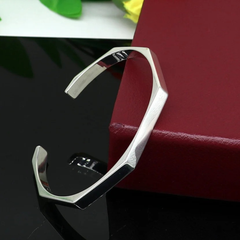 Men’s Combo Jewelry Set – Stainless Steel Necklace + Half Cuff Bracelet
