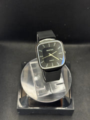 Master Mens Watch, Classic Rubber Strap, Slim Square Dial Watch For Boys & Mens