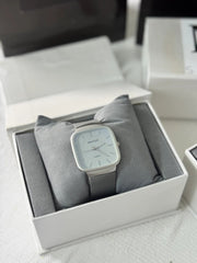 Master Mens Watch, Classic Rubber Strap, Slim Square Dial Watch For Boys & Mens