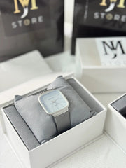 Master Mens Watch, Classic Rubber Strap, Slim Square Dial Watch For Boys & Mens